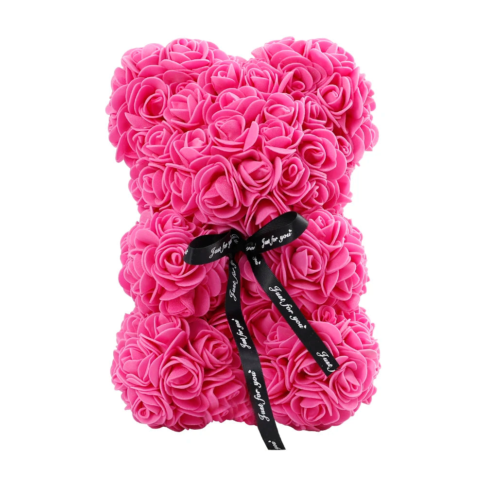 Rose  Teddy Bear Girlfriend Valentines Day Gift 25cm