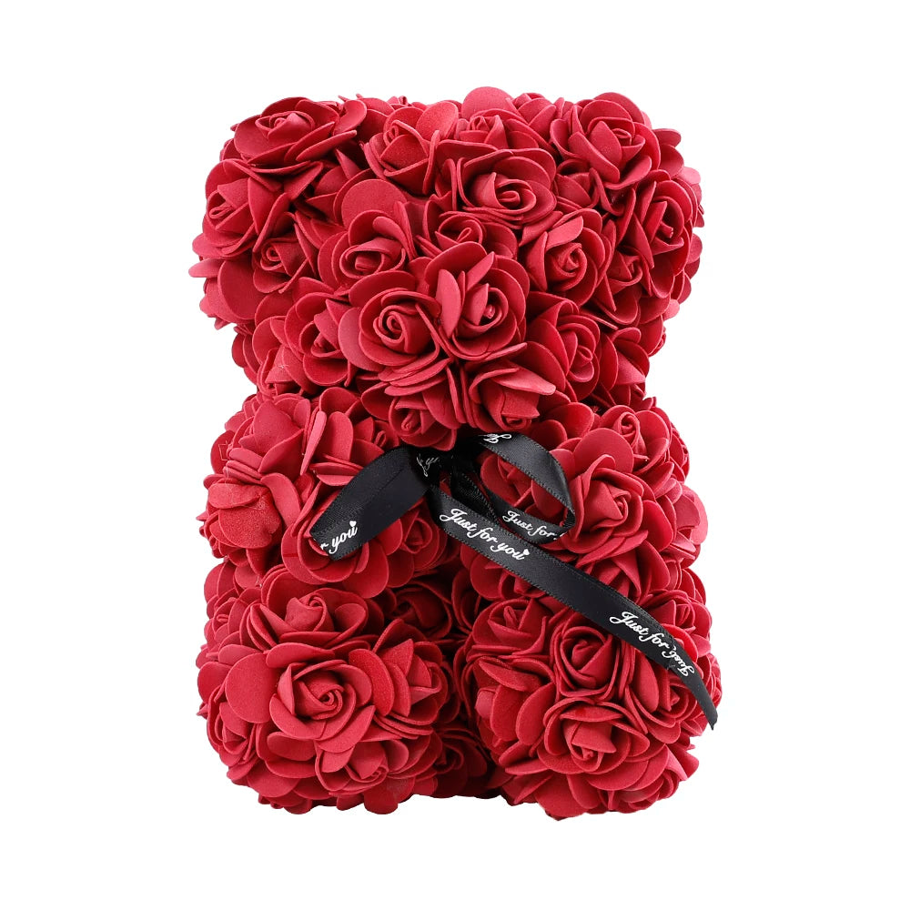 Rose  Teddy Bear Girlfriend Valentines Day Gift 25cm