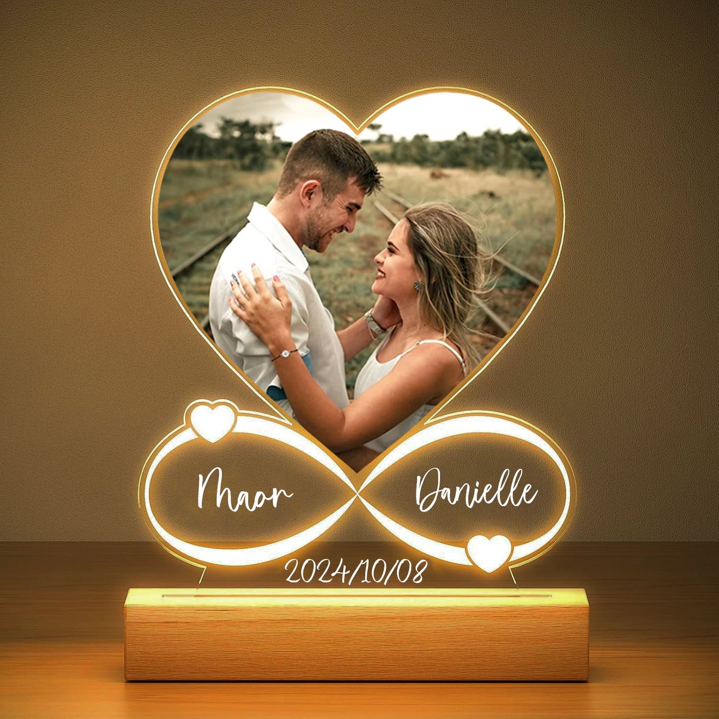 customizable love frame for photos valentines gift